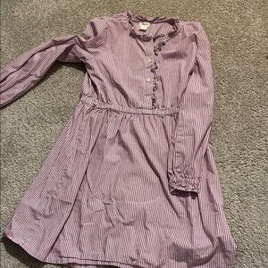 Crewcuts Lavender Striped Kids Dress
